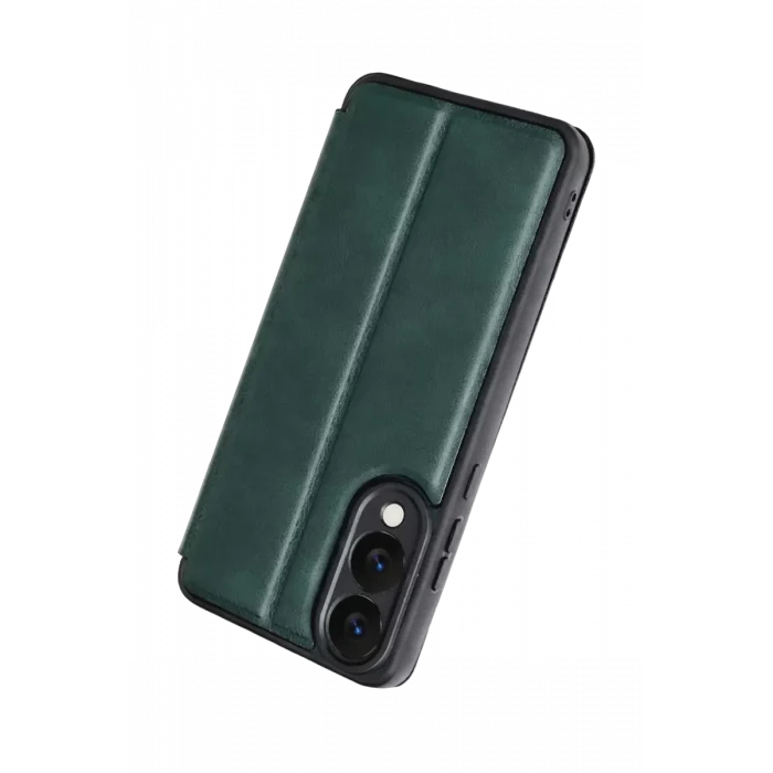 Mey İthalat®  Samsung Galaxy S25 Edge Flip Cover - Koyu Yeşil