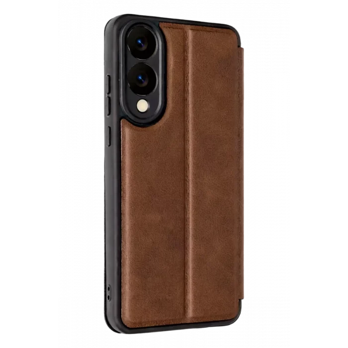 Mey İthalat®  Samsung Galaxy S25 Edge Flip Cover - Taba
