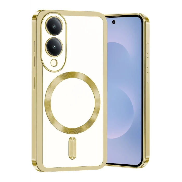 Mey İthalat®  Samsung Galaxy S25 Edge Kross Magneticsafe Kapak - Gold