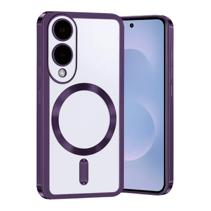 Mey İthalat®  Samsung Galaxy S25 Edge Kross Magneticsafe Kapak - Mor