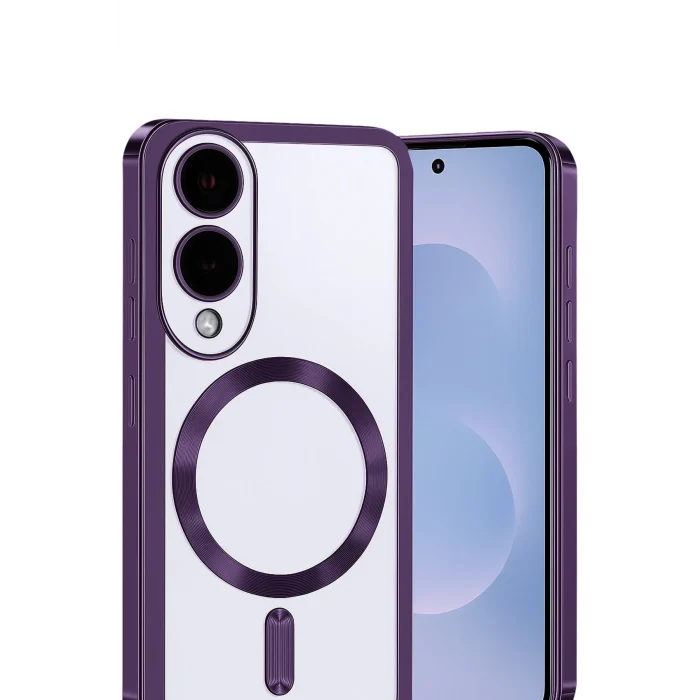 Mey İthalat®  Samsung Galaxy S25 Edge Kross Magneticsafe Kapak - Mor