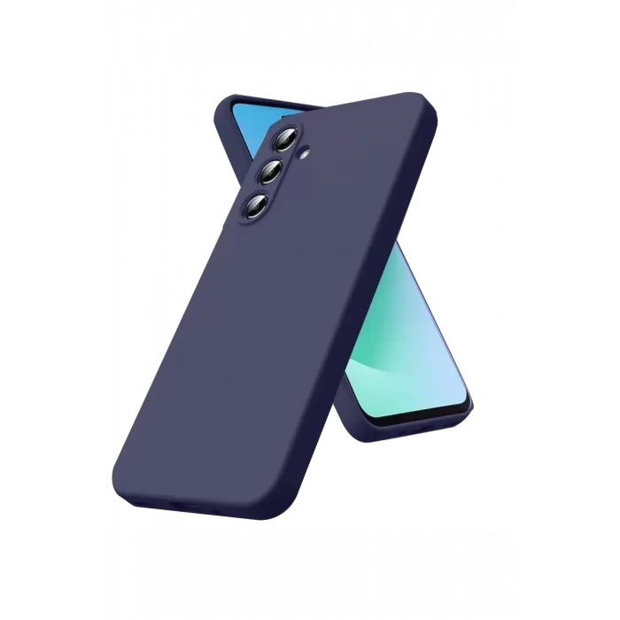 Mey İthalat®  Samsung Galaxy S25 FE Nano içi Kadife Silikon - Lacivert