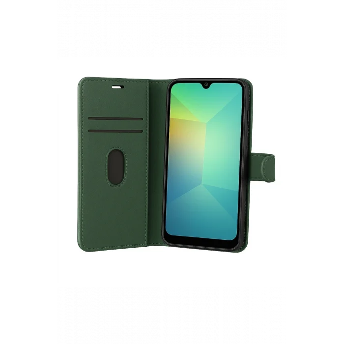 Mey İthalat®  Samsung Galaxy S25 FE Trend S Plus Kapaklı Kılıf - Yeşil