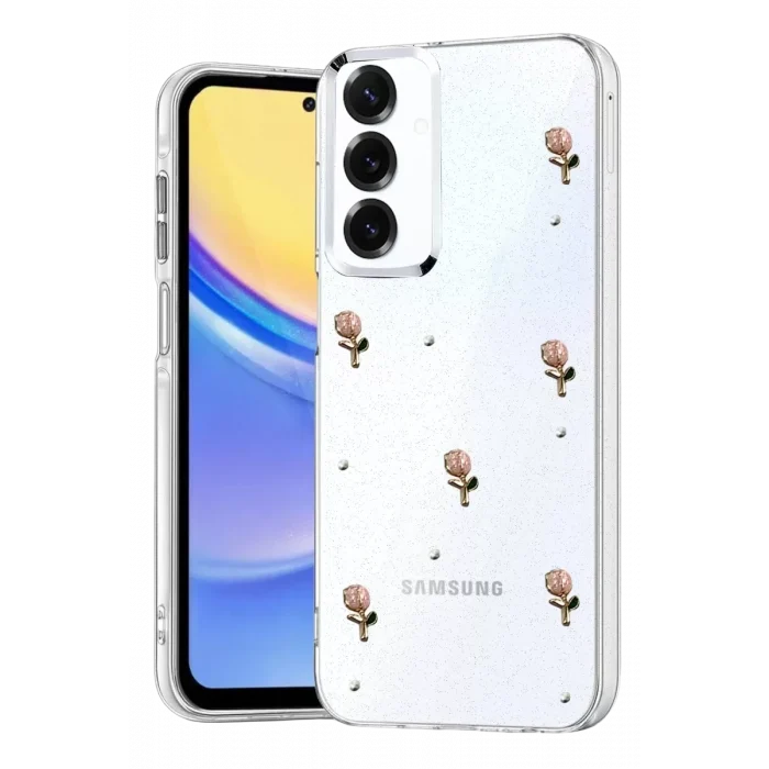 Mey İthalat®  Samsung Galaxy S25 Fiyonk Desenli Kapak - Desen 6