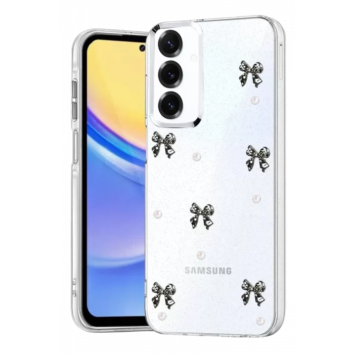 Mey İthalat®  Samsung Galaxy S25 Plus Fiyonk Desenli Kapak - Desen 8
