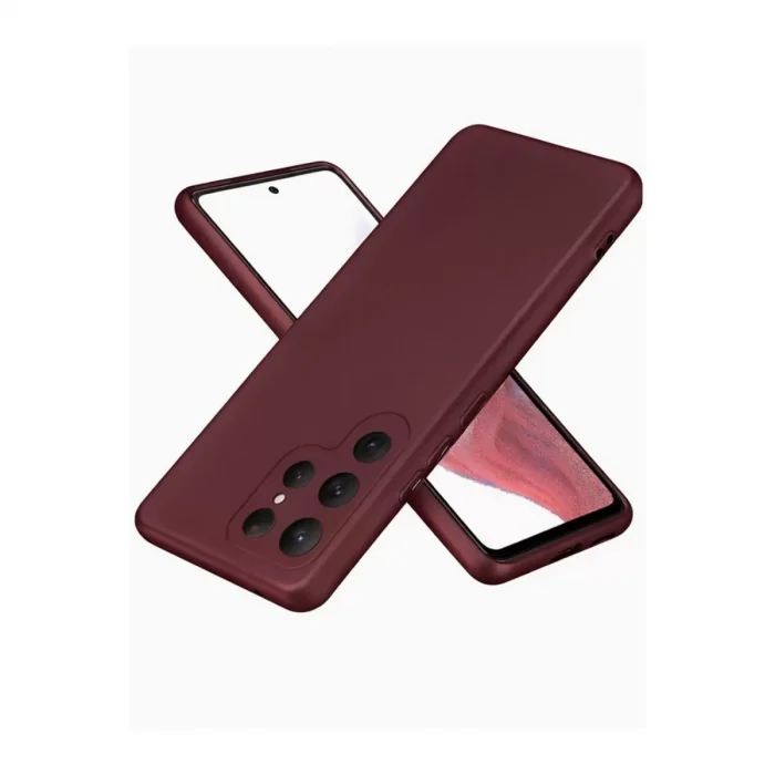 Mey İthalat®  Samsung Galaxy S25 Ultra Kılıf First Silikon - Bordo