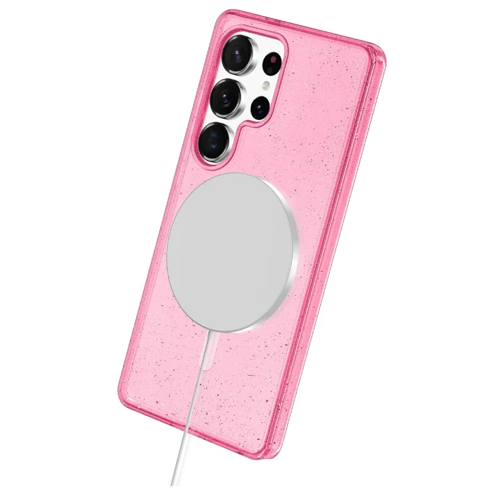 Mey İthalat®  Samsung Galaxy S25 Ultra Star Magsafe Kapak - Pembe