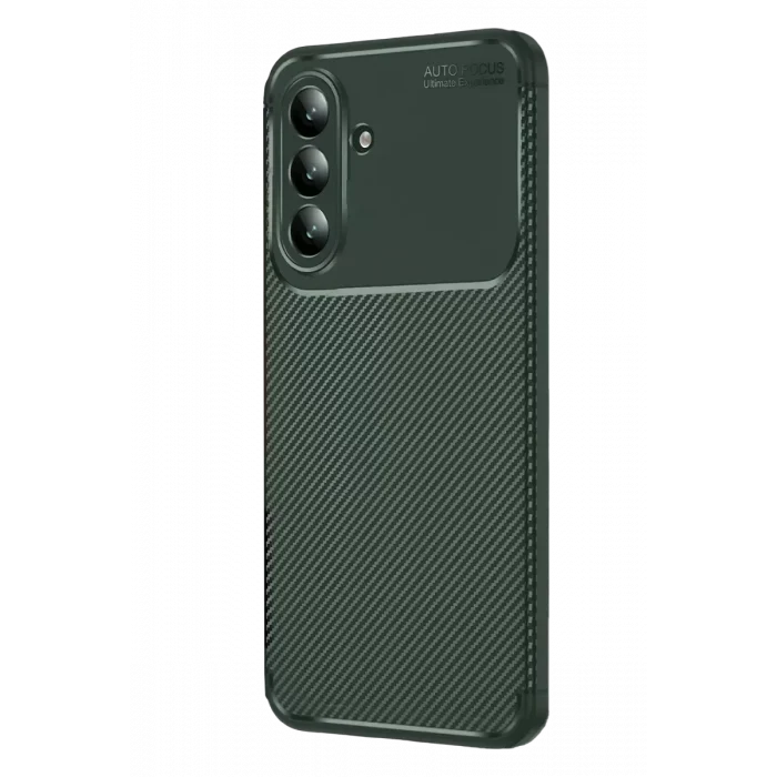 Mey İthalat®  Samsung Galaxy S26 Auto Focus Karbon Kapak - Koyu Yeşil