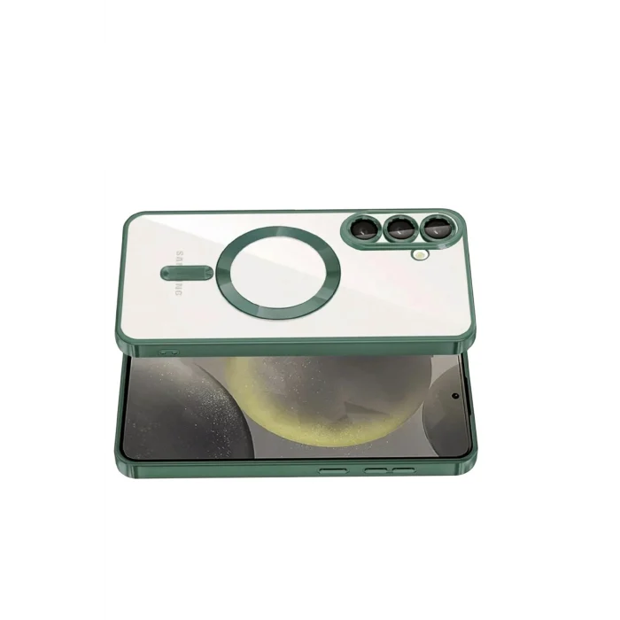 Mey İthalat®  Samsung Galaxy S26 Kross Magneticsafe Kapak - Koyu Yeşil
