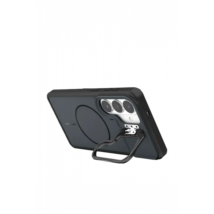 Mey İthalat®  Samsung Galaxy S26 Pale Magsafe Standlı Kapak - Siyah