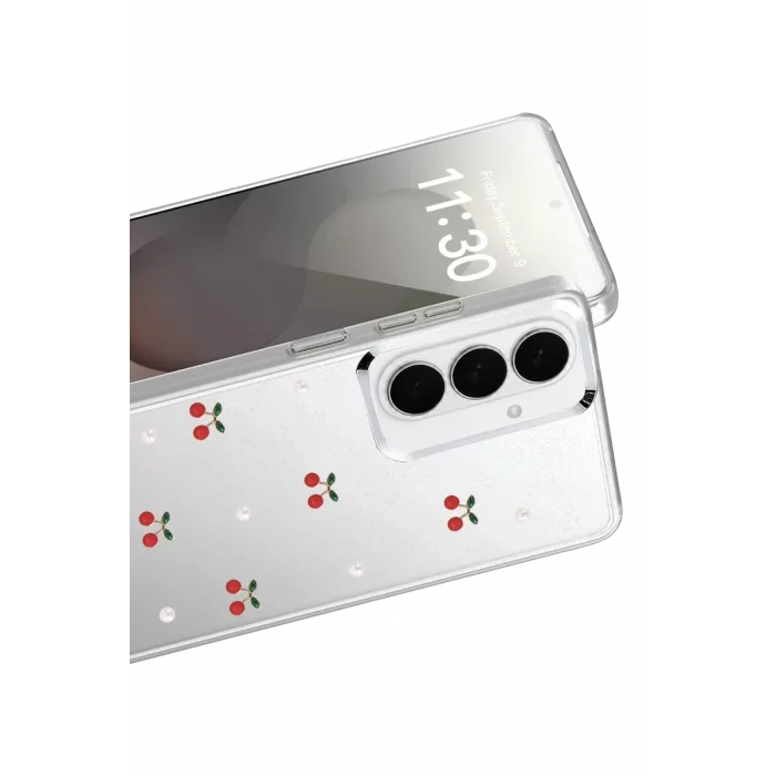 Mey İthalat®  Samsung Galaxy S26 Plus Fiyonk Desenli Kapak - Desen 9