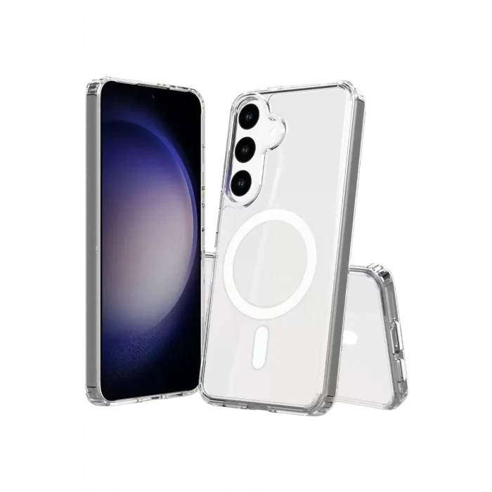 Mey İthalat®  Samsung Galaxy S26 Plus Magneticsafe Şeffaf Silikon - Şeffaf