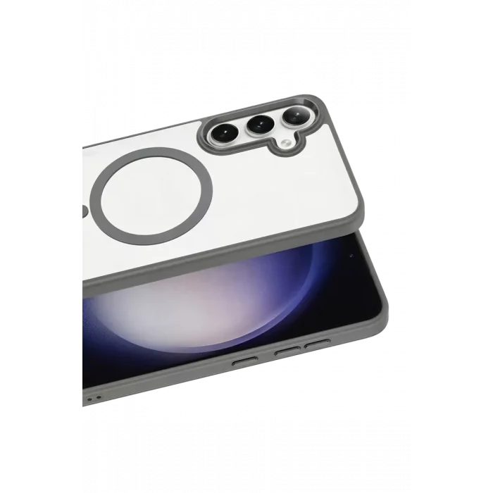 Mey İthalat®  Samsung Galaxy S26 Terea Magsafe Kapak - Gri