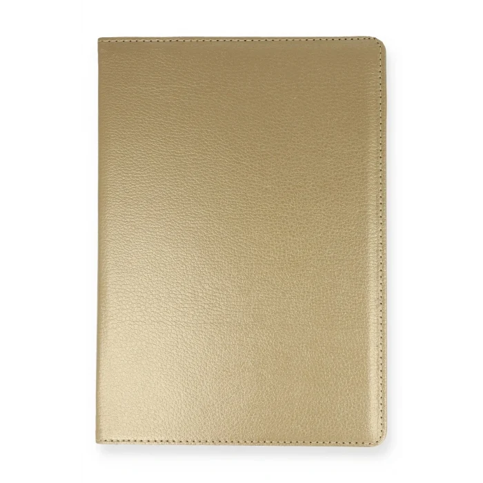 Mey İthalat®  Samsung Galaxy T500 Tab A7 10.4 Kılıf 360 Tablet Deri Kılıf - Gold