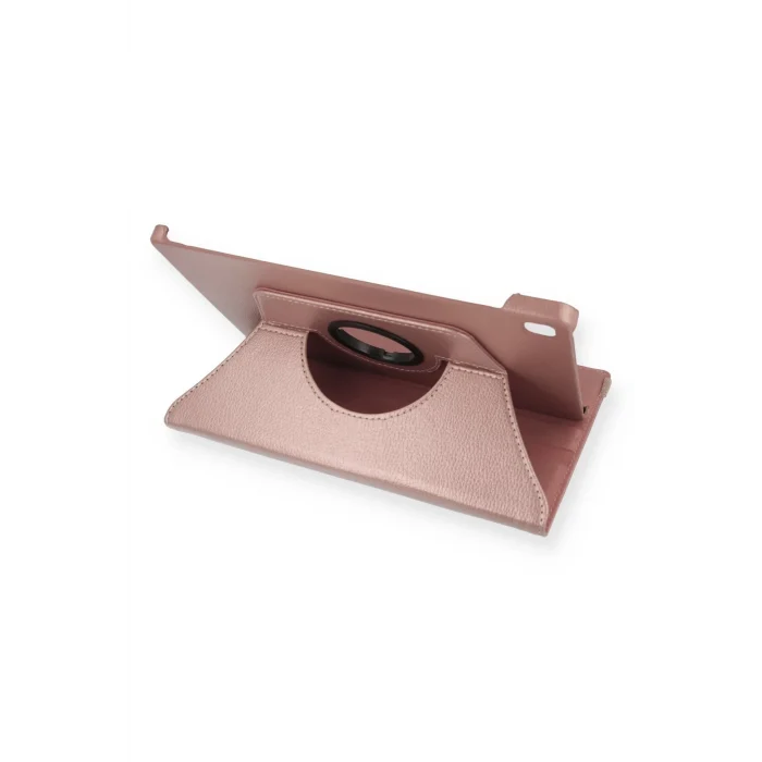 Mey İthalat®  Samsung Galaxy T500 Tab A7 10.4 Kılıf 360 Tablet Deri Kılıf - Rose Gold