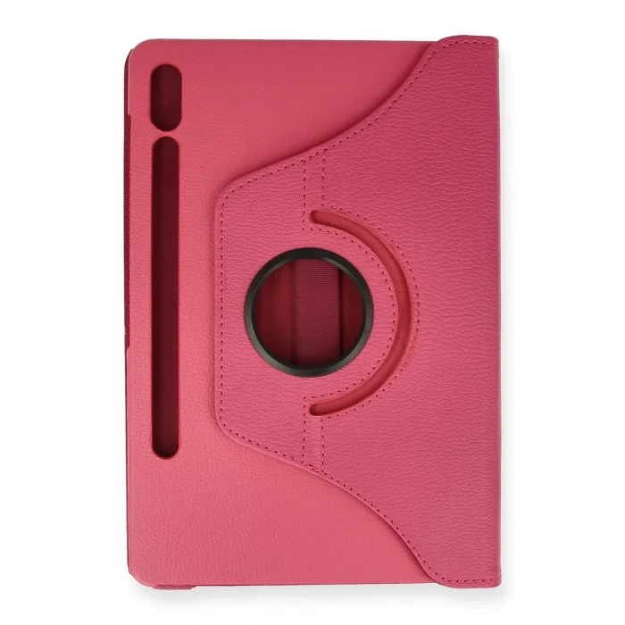 Mey İthalat®  Samsung Galaxy T870 Tab S7 11 Kılıf 360 Tablet Deri Kılıf - Pembe