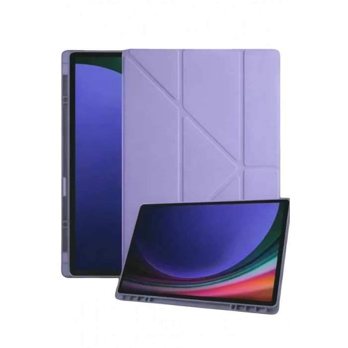 Mey İthalat®  Samsung Galaxy Tab A11 Kalemlikli Mars Tablet Kılıfı - Lila
