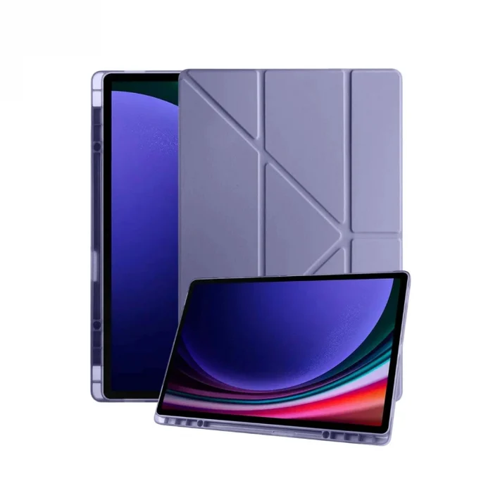 Mey İthalat®  Samsung Galaxy Tab A11 Plus Kalemlikli Mars Tablet Kılıfı - Lavender