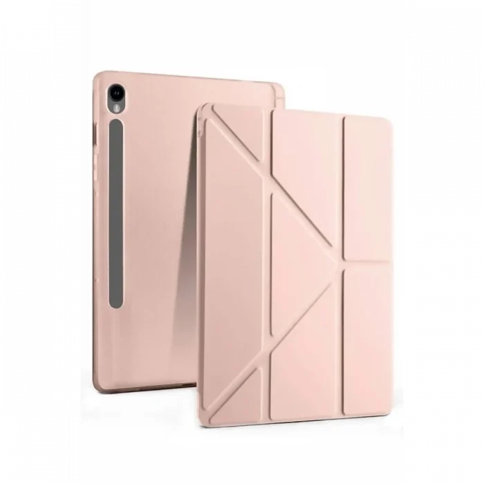 Mey İthalat®  Samsung Galaxy Tab S10 FE Plus 13.1 Kalemlikli Mars Tablet Kılıfı - Rose Gold