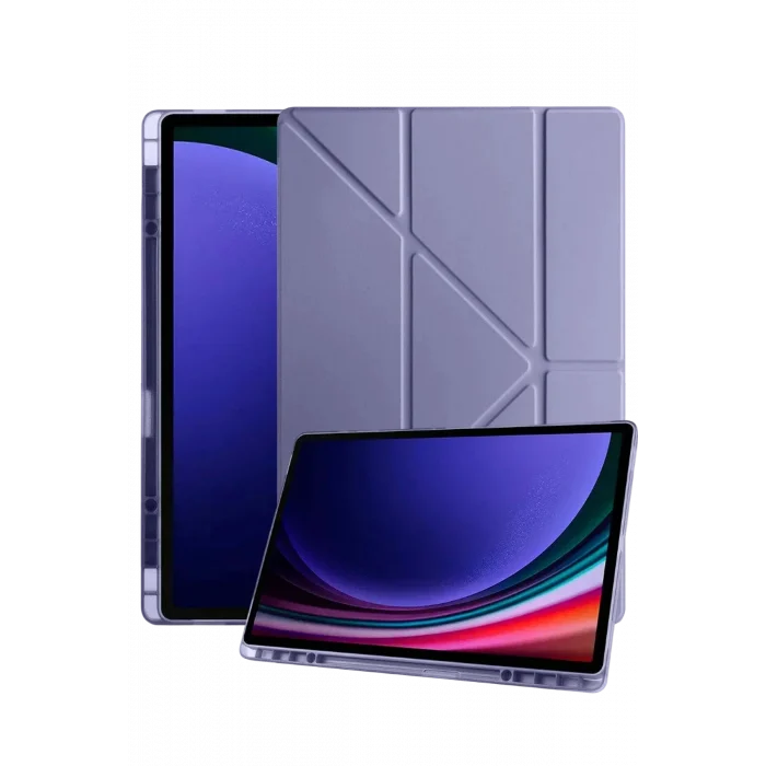 Mey İthalat®  Samsung Galaxy X730 Tab S11 Kalemlikli Mars Tablet Kılıfı - Lavender