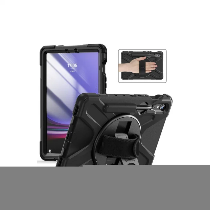 Mey İthalat®  Samsung Galaxy X730 Tab S11 Kılıf Amazing Tablet Kapak - Siyah