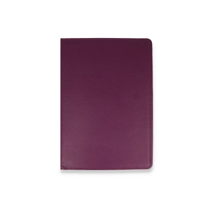 Mey İthalat®  Samsung Galaxy X800 Tab S8 Plus 12.4 Kılıf 360 Tablet Deri Kılıf - Mürdüm