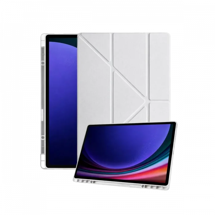 Mey İthalat®  Samsung Galaxy X930 Tab S11 Ultra 14.6 Kalemlikli Mars Tablet Kılıfı - Gri