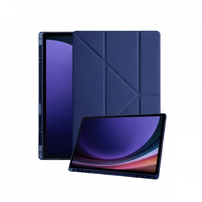 Mey İthalat®  Samsung Galaxy X930 Tab S11 Ultra 14.6 Kalemlikli Mars Tablet Kılıfı - Lacivert