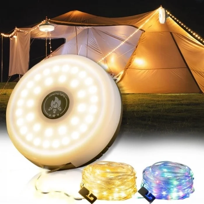 Mey İthalat® Şarjlı 10 Metre Kamp Lambası Led Işık