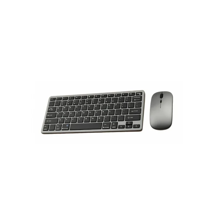 Mey İthalat® Şarjlı Kablosuz Klavye ve Mouse Seti Kompakt Taşınabilir Tasarım