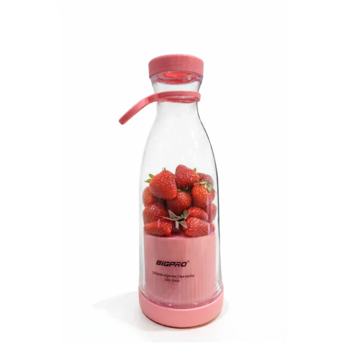 Mey İthalat® Şarjlı Taşınabilir Blender USB Kablosuz Smoothie Yapıcı Pratik Kullanım