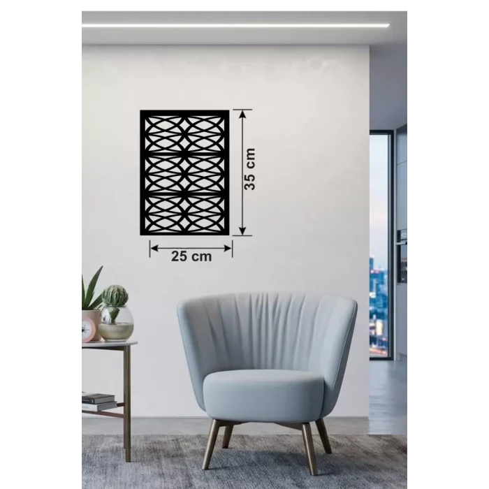 Mey İthalat® Selçuklu Yıldızı Temalı Ahşap Duvar Tablosu - 25x35 cm Lazer Kesim Dekoratif Pano