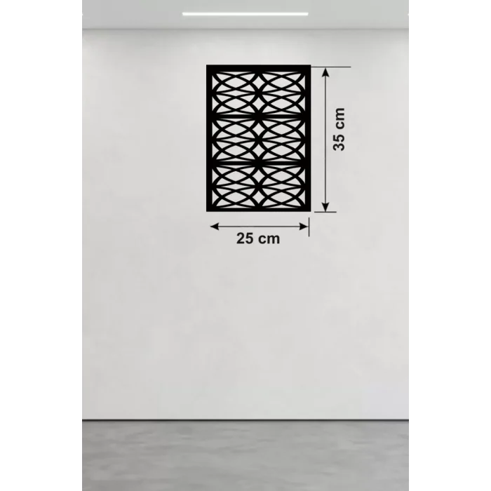 Mey İthalat® Selçuklu Yıldızı Temalı Ahşap Duvar Tablosu - 25x35 cm Lazer Kesim Dekoratif Pano