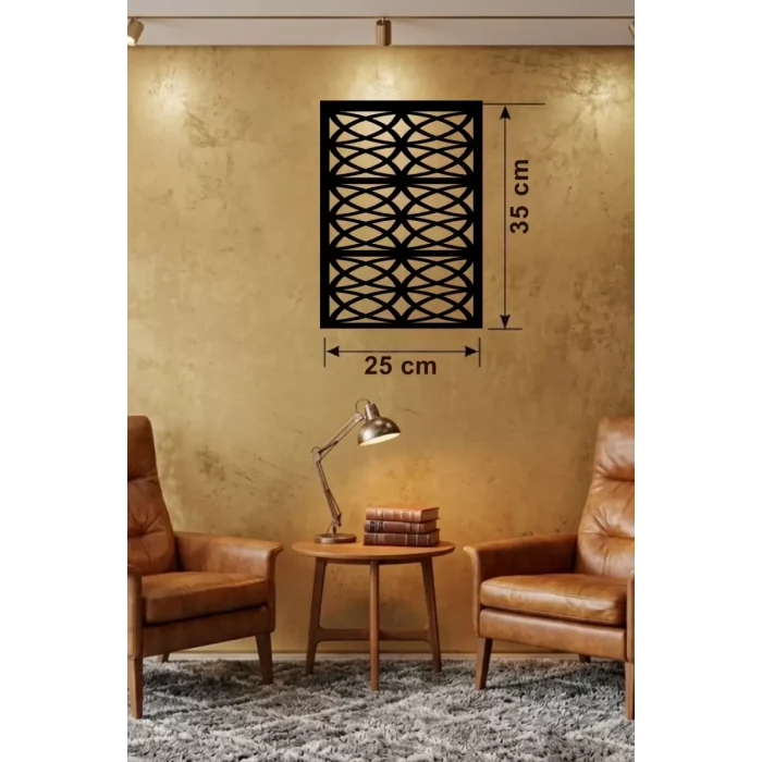 Mey İthalat® Selçuklu Yıldızı Temalı Ahşap Duvar Tablosu - 25x35 cm Lazer Kesim Dekoratif Pano