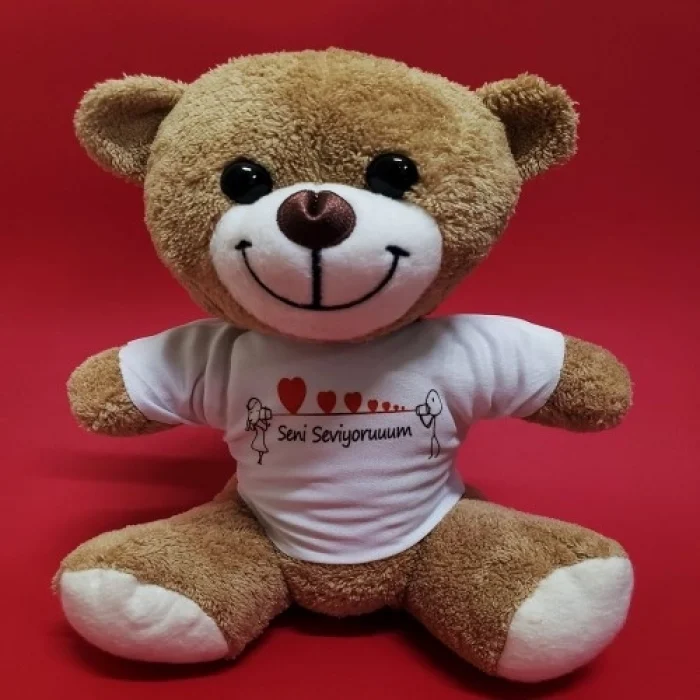 Mey İthalat®  Seni Seviyorum Temalı Peluş Ayıcık