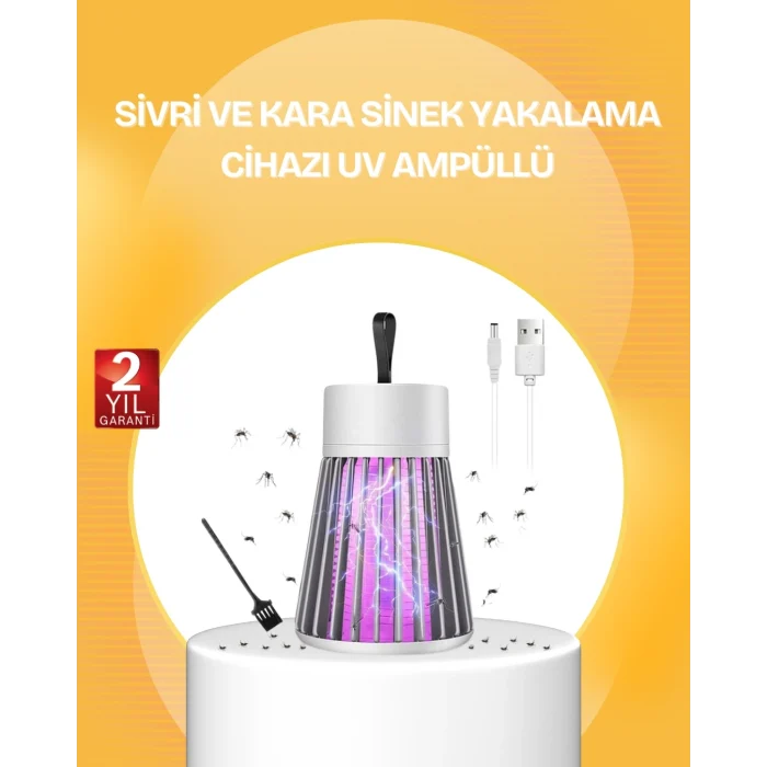 Mey İthalat® Sessiz ve Güvenli Sivrisinek Kovucu Lamba