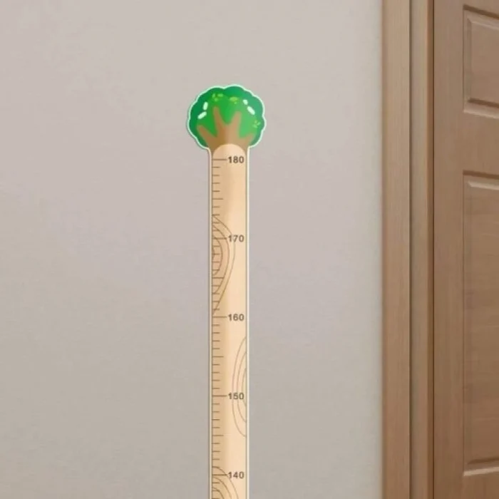 Mey İthalat® Sevimli Figürlü Çocuk Odası Boy Ölçer Sticker 180 cm
