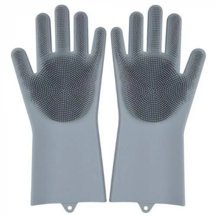Mey İthalat® Sihirli Isıya Dayanıklı Silikon Çok Amaçlı Bulaşık Eldiven Fırçası Magic Gloves