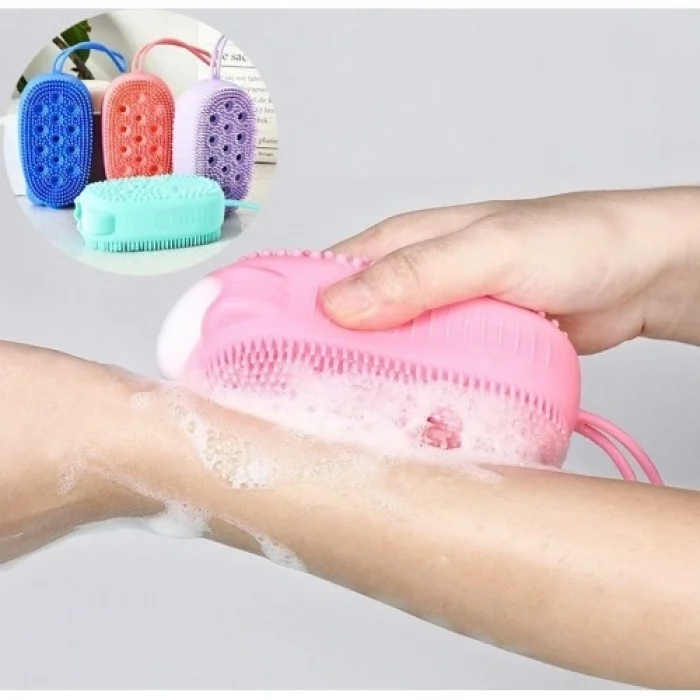 Mey İthalat® Süngerli Silikon Banyo Kesesi
