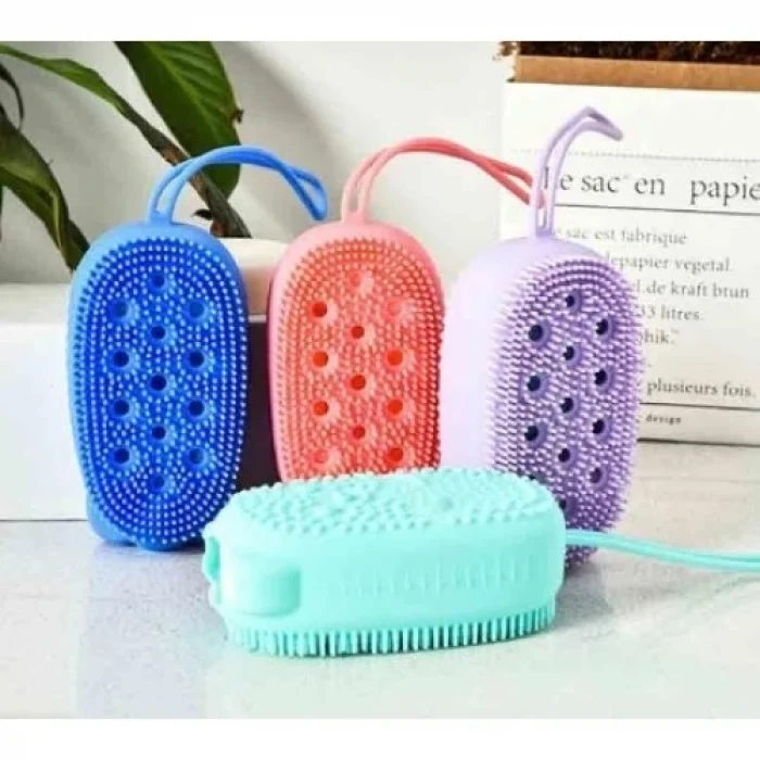 Mey İthalat® Süngerli Silikon Banyo Kesesi