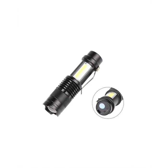 Mey İthalat® Taşınabilir Şarjlı LED Fener - 4 Modlu, 2000LM, Ayarlanabilir Odak Yeni Nesil