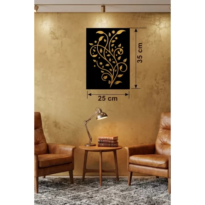 Mey İthalat® Tavus Kuşu ve Doğa Temalı Ahşap Duvar Tablosu - 25x35 cm Lazer Kesim Pano