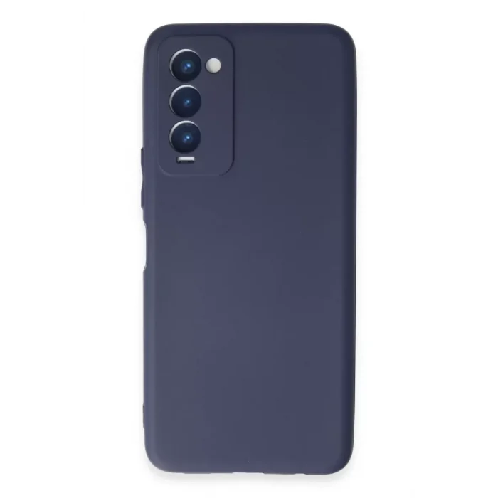 Mey İthalat®  Tecno Camon 18 Kılıf First Silikon - Lacivert