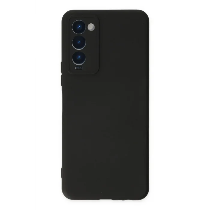 Mey İthalat®  Tecno Camon 18 Kılıf Nano içi Kadife Silikon - Siyah