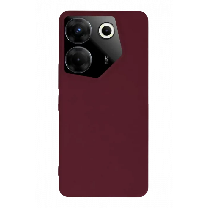 Mey İthalat®  Tecno Camon 20 Pro 5G Kılıf First Silikon - Bordo
