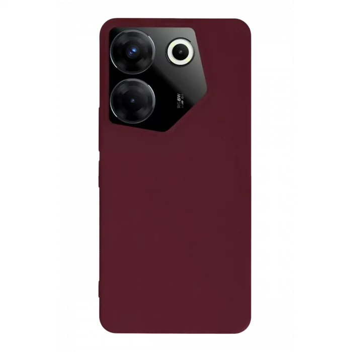 Mey İthalat®  Tecno Camon 20 Pro 5G Kılıf First Silikon - Bordo