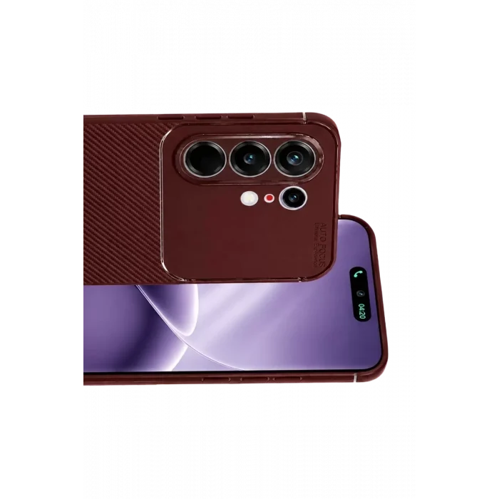 Mey İthalat®  Tecno Camon 50 Pro 5G Auto Focus Karbon Kapak - Bordo