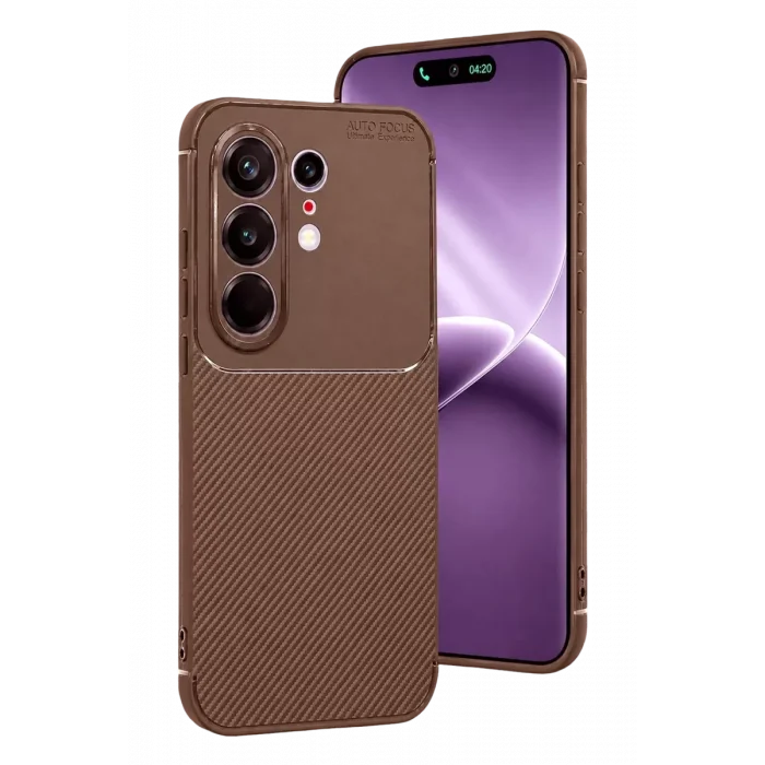 Mey İthalat®  Tecno Camon 50 Pro 5G Auto Focus Karbon Kapak - Kahverengi