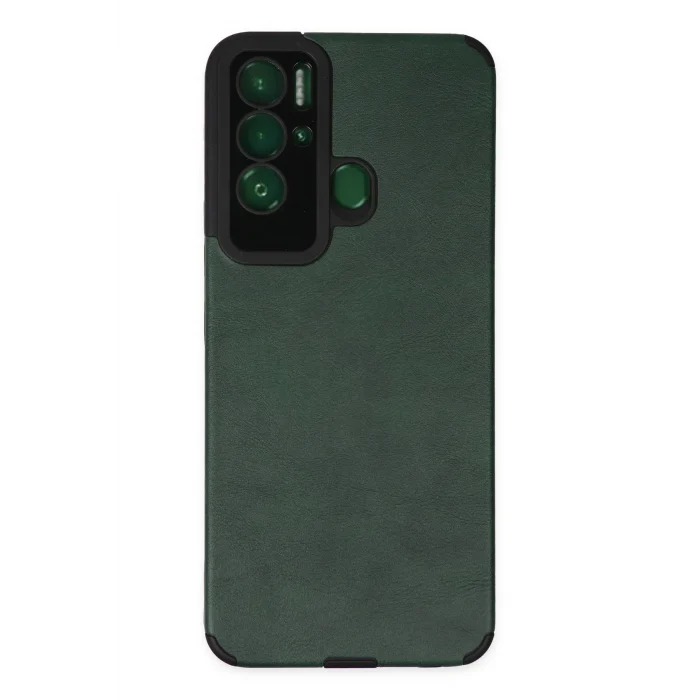 Mey İthalat®  Tecno Pova Neo Kılıf Loop Deri Silikon - Yeşil
