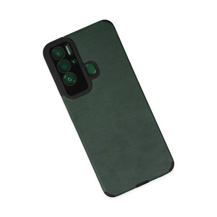 Mey İthalat®  Tecno Pova Neo Kılıf Loop Deri Silikon - Yeşil